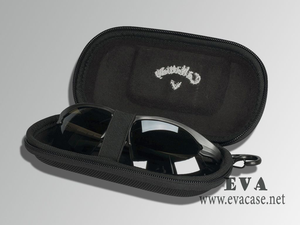Callaway cute rugged sunglasses case with embroidery logo