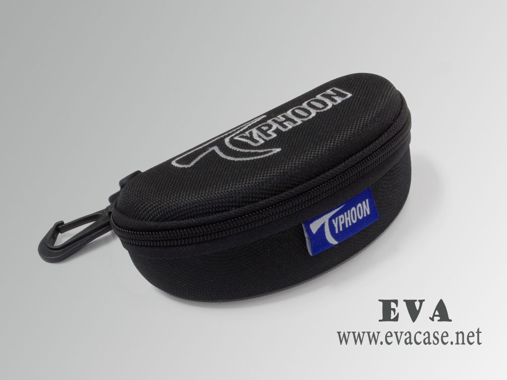 TYPHOON EVA sunglass storage case with embroidery logo on top