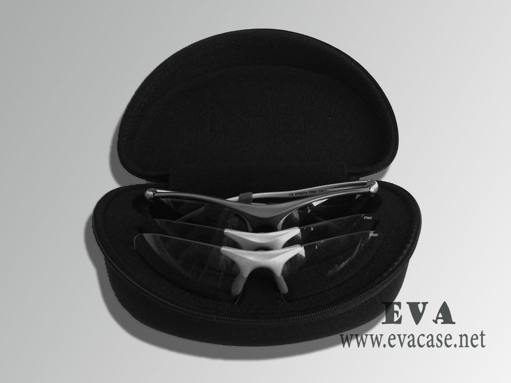 Polaroid Sport shockproof sunglasses case with foam interior in