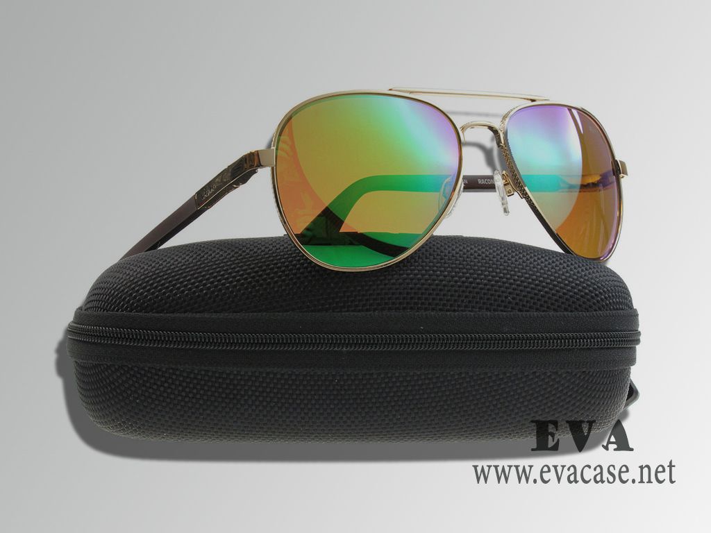 Revo EVA Sunglasses Designer pouch Softcase with nylon zipper