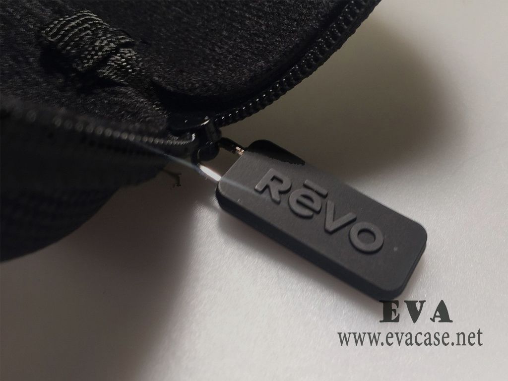 Revo EVA Sunglasses Designer pouch Softcase with rubber patch zipper pullers