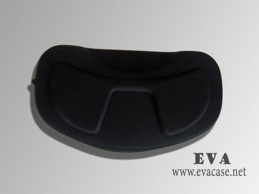 Unbranded EVA ski goggle holder case top view