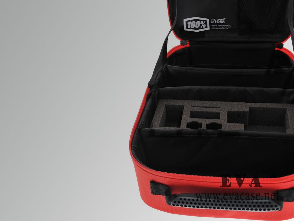 100 percent snowboard goggle travel case with foam interior