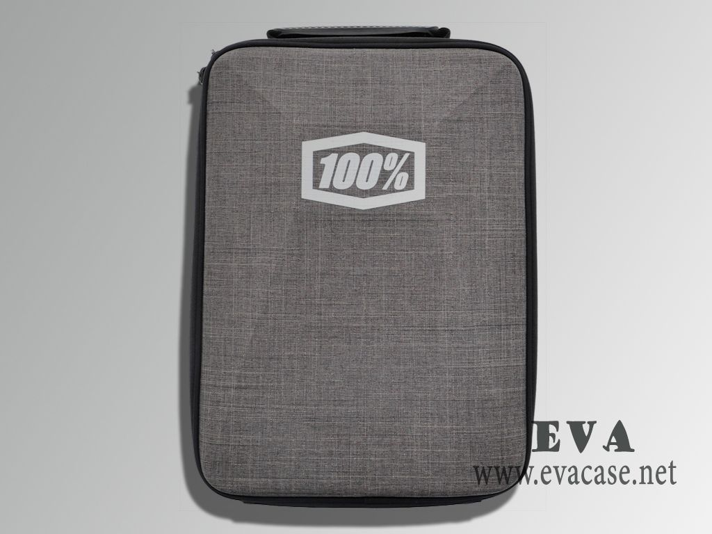 100 percent snowboard goggle travel case in grey