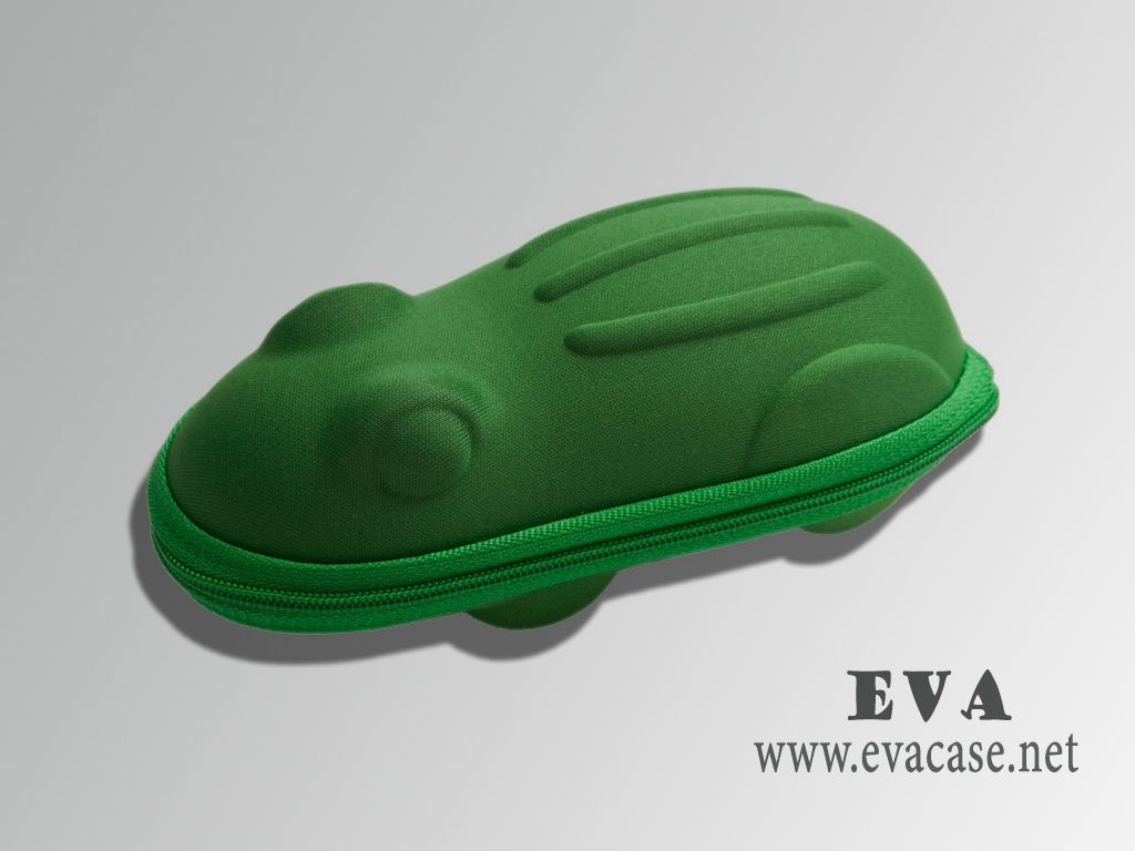 SUNPROOF Hard shell EVA swimming goggle case with smoth nylon fabric