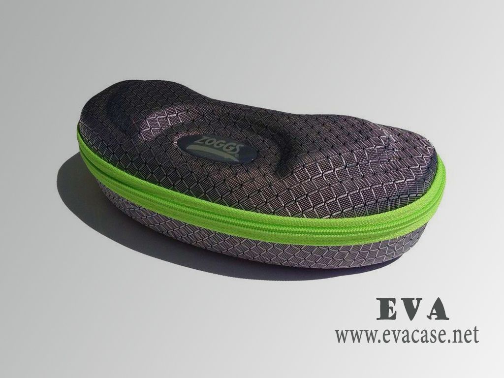 Zoggs hard EVA swim goggle carry case free sample design