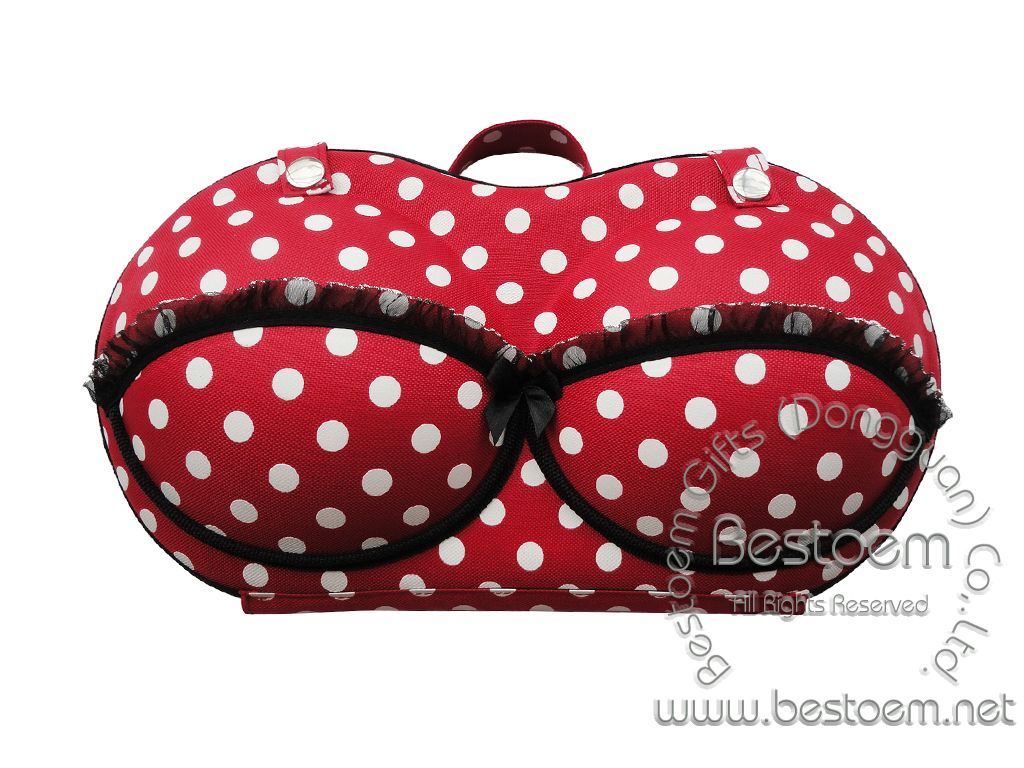 Target Branded bra travel case in hot red