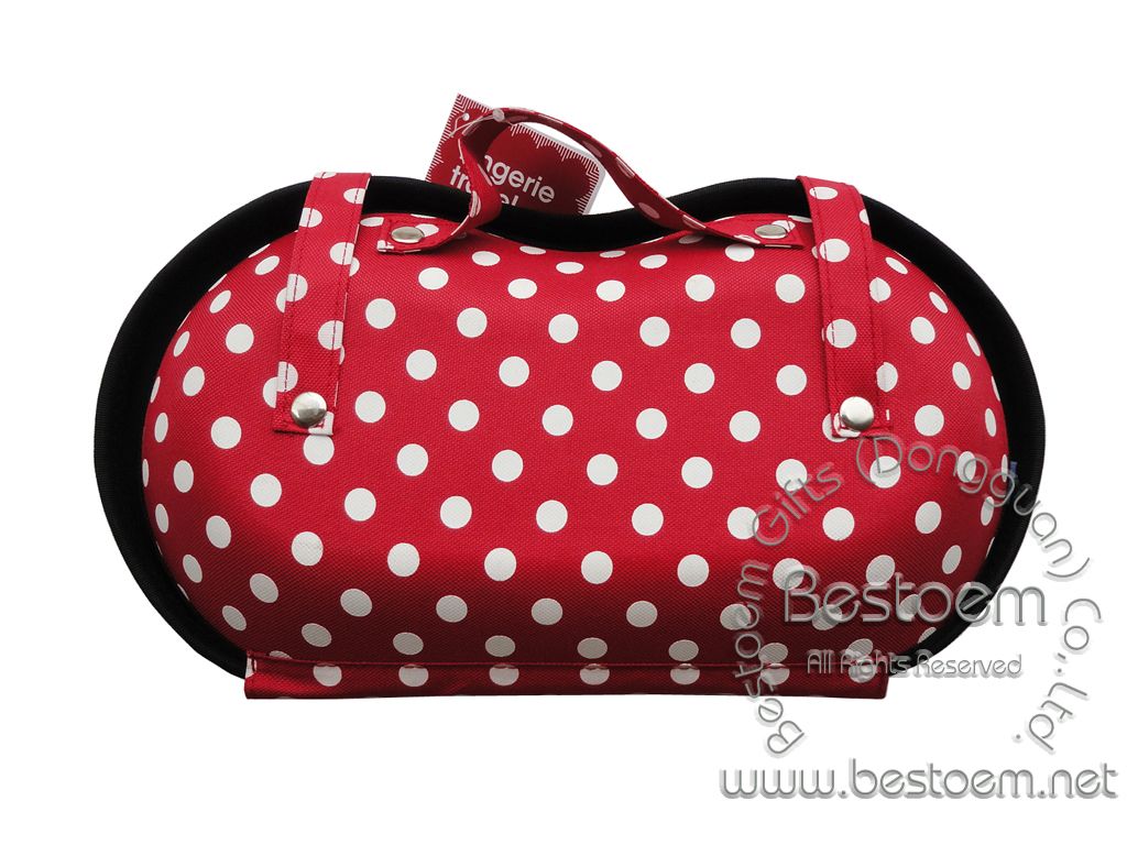 Target Branded bra travel case back view