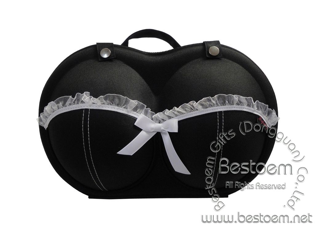 Large bra case organizer in black