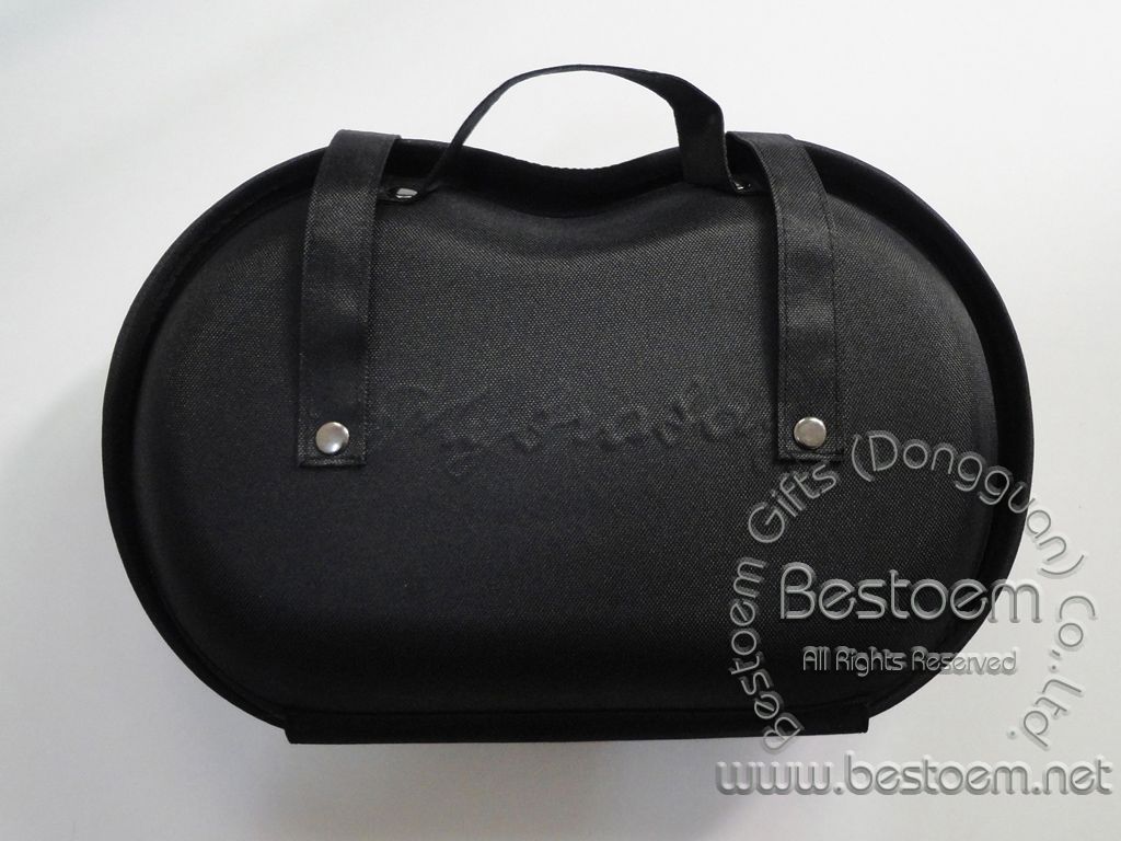 Large bra case organizer with embossed logo on back
