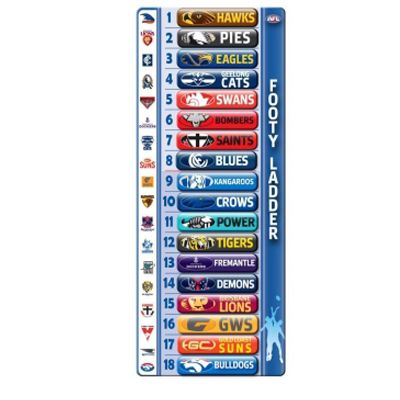 afl ladder footy mini details