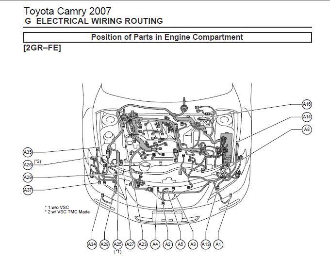 Toyota Camry 2007 Electrical Wiring Routing | Auto Repair Manual Forum