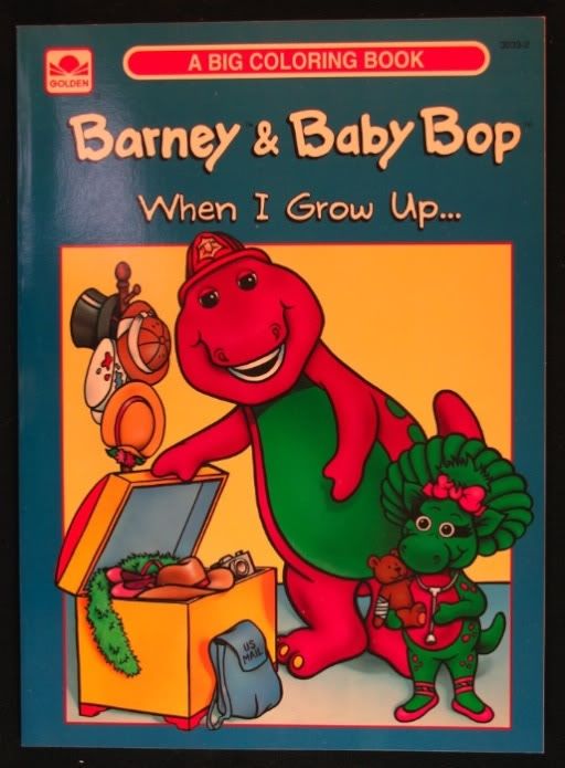 Barney And Baby Bop When I Grow Up Coloring Book Unused Ebay