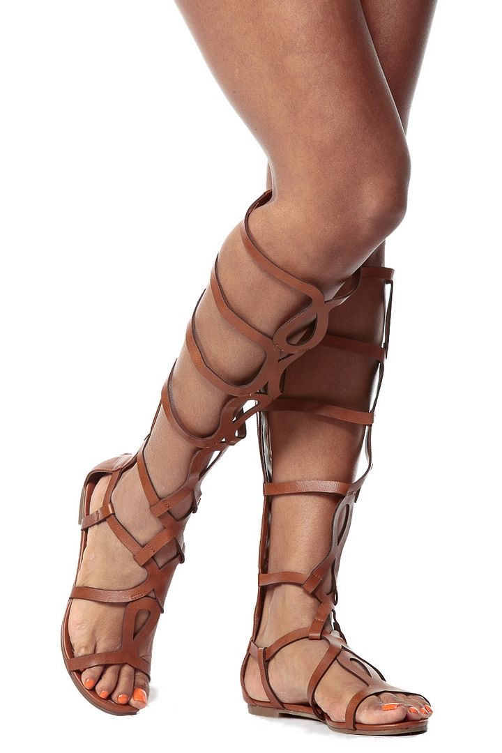 caged toe flat sandals