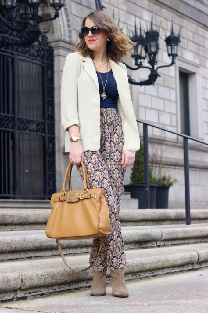 style tab, fashion blogger, boston blogger, printed pants
