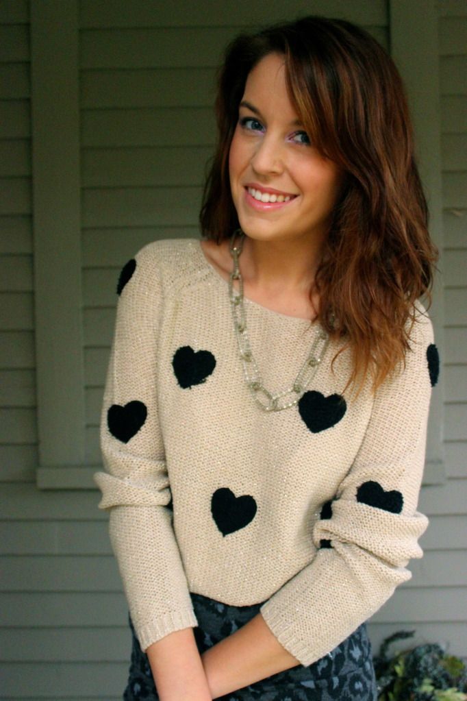 style tab, kohls, lauren conrad heart sweater