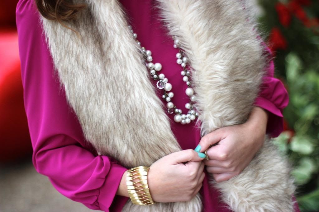 fur, accessories, chloe + isabel, necklace, bracelet, style tab
