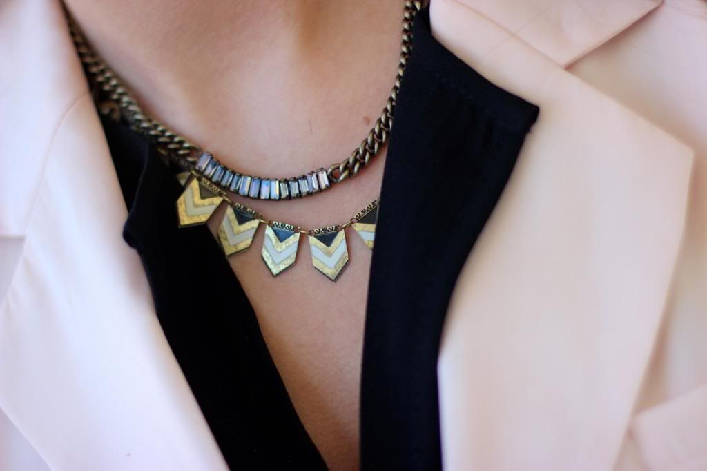 fashion, style tab, blogger, chloe and isabel, chevron necklace,