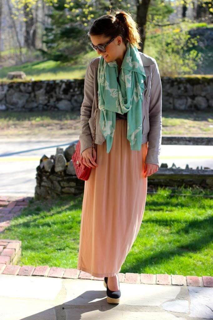 style tab, brianne faye scarves, maxi, spring, outfit, pastels, fashion