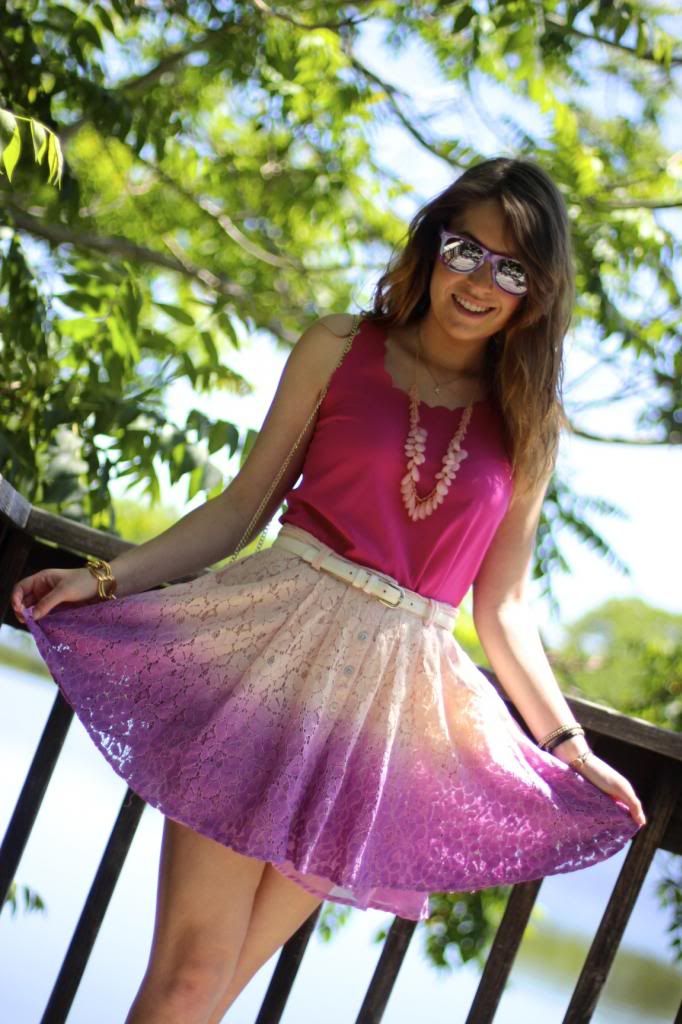 style tab, ombre skirt, summer outfit, boston fashion blog