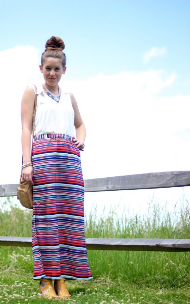 marshalls, chloe + isabel, style tab, fashion, how to wear a maxi skirt in summer, striped maxi, fashion />

<br />
<center>
<img src=