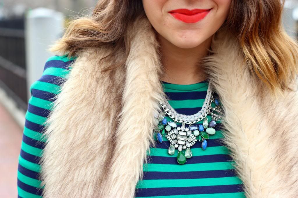 style tab, fashion blogger, boston blogger, mixed prints, stripes, polka dots