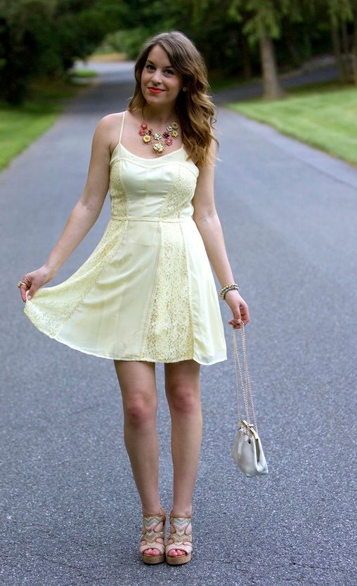style tab, fashion, sundress, Lauren Conrad, Kohl's, summer outfit, chloe and isabel necklace, fashion