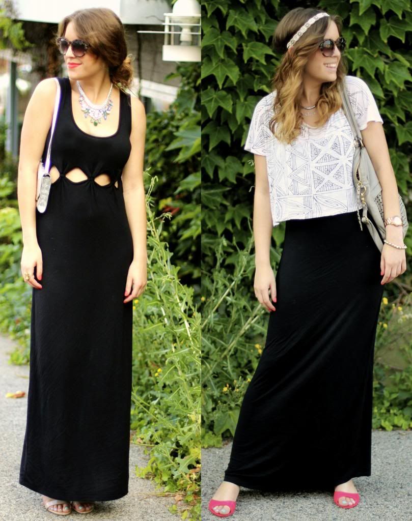 style tab, fashion blogger, boston blogger, black maxi, LBD, little black dress, how to wear, ways to wear, maxi dress,