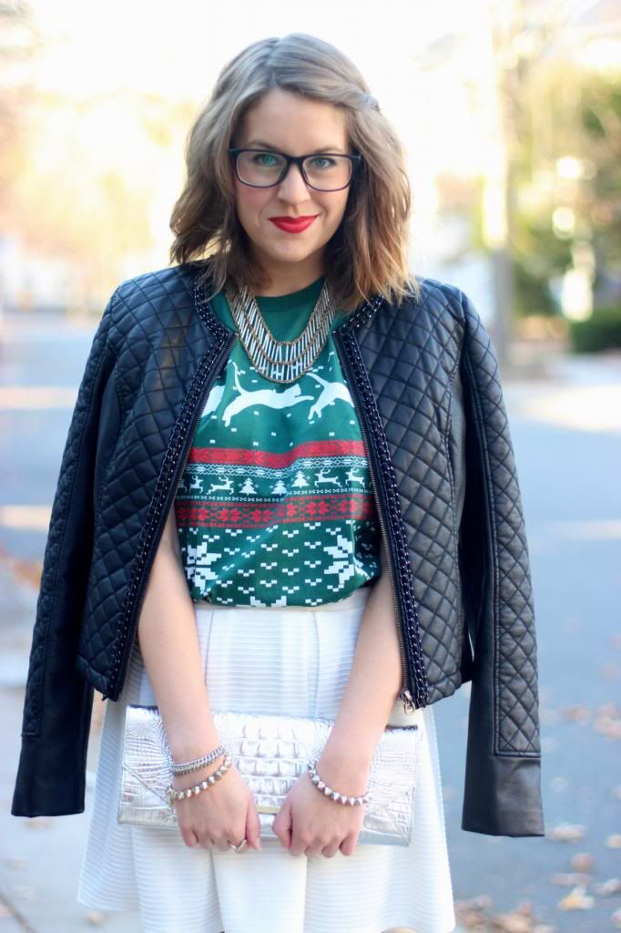 style tab, fashion blogger, boston blogger,skip n'whistle, ugly sweater t-shirt