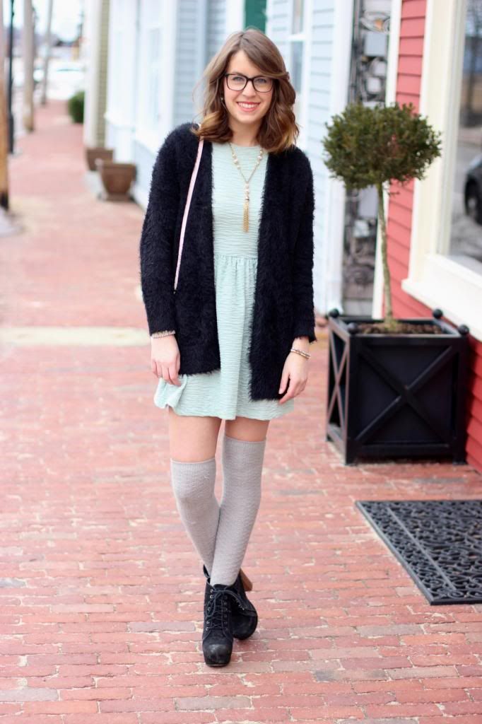style tab, fashion blogger, boston blogger,warby parker, over the knee socks