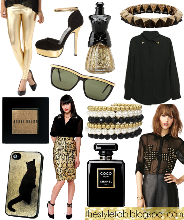 black and gold, fashion, shopping,