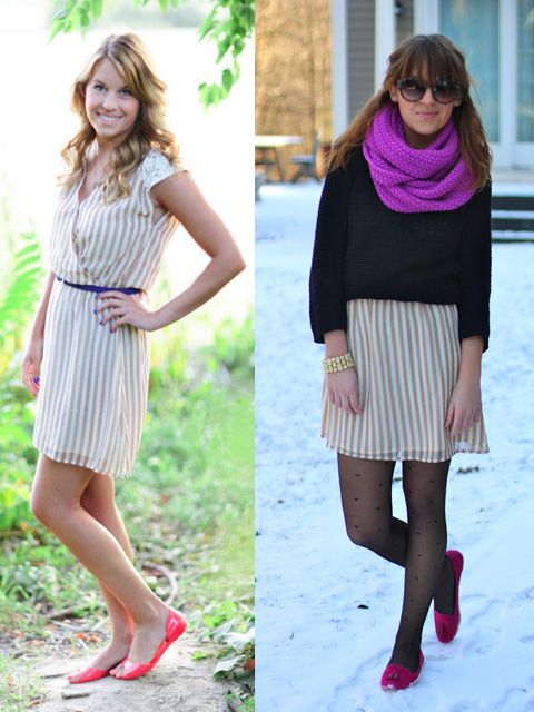 style summer dress for winter