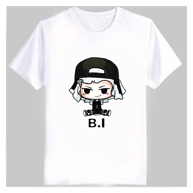 Kpop Ikon Cartoon T Shirt Bobby Bi Comic Donghyuk Jinhwan Junhoe Tee Tshirt Ebay 1134