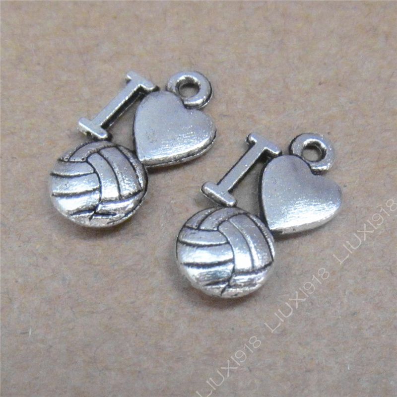 20pc Charms Heart Star Bend Pendant Beads Craft Tibetan Silver Accessories S688T